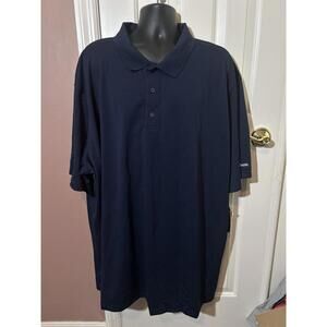 Reebok Golf Polo Shirt Mens 5XLT Navy Speed Wick UPF 15 New